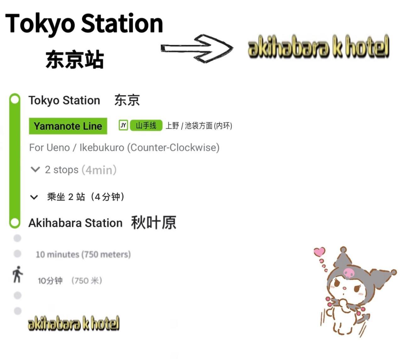 Akihabara K Apartment Tokyo Luaran gambar